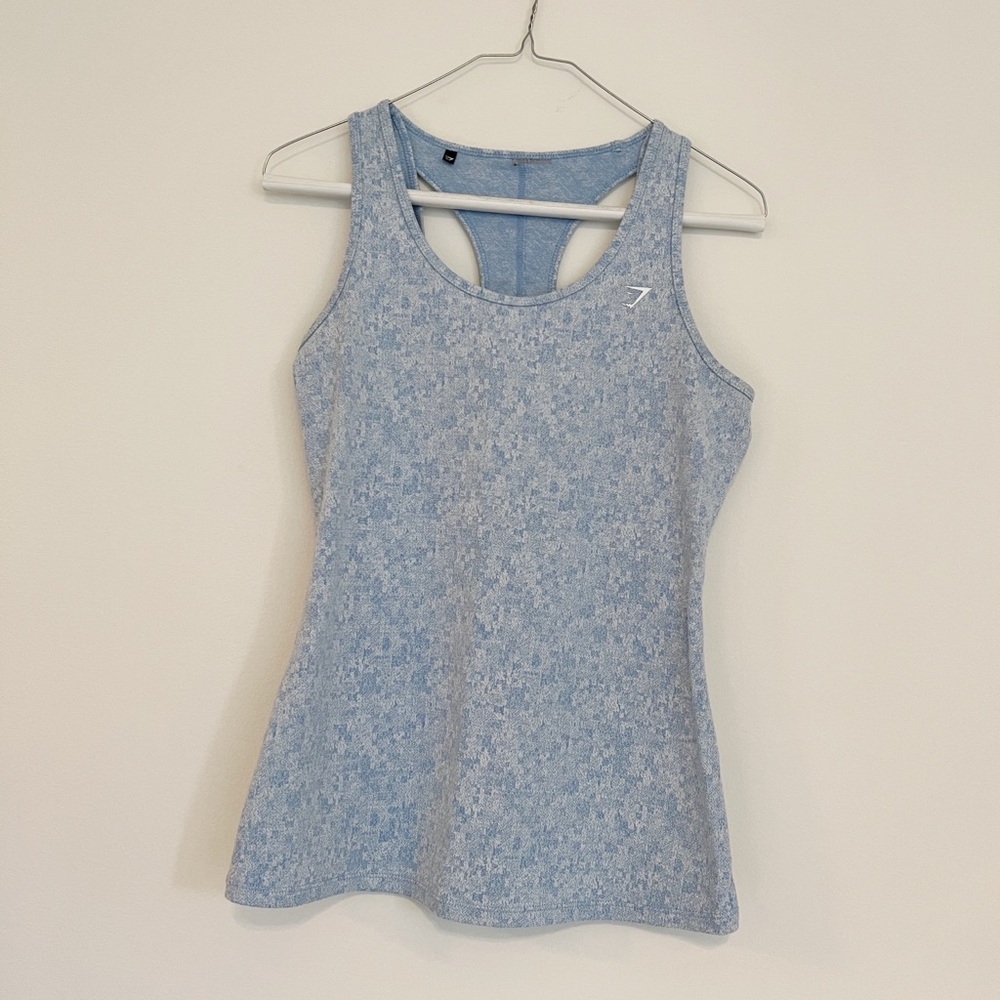 Gymshark Fleur Texture Cross-Back Tank Top Size Small